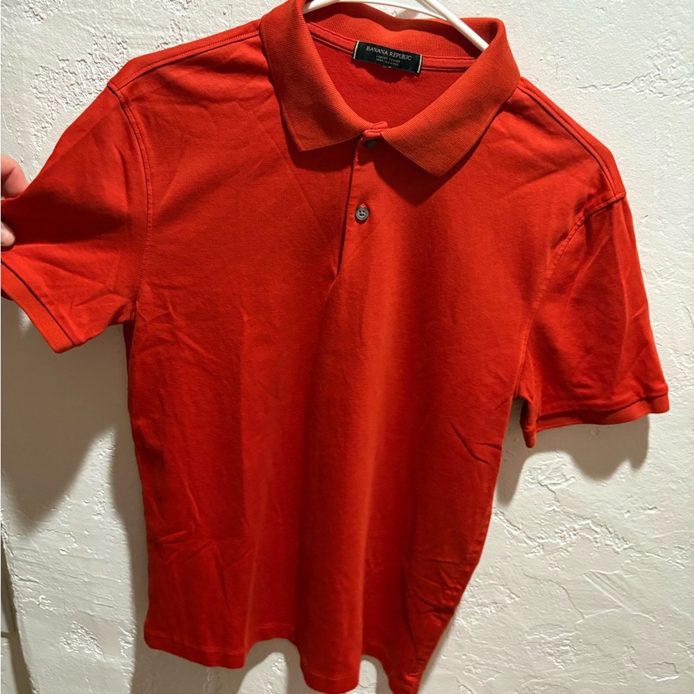 Banana Republic Vibrant Orange polo